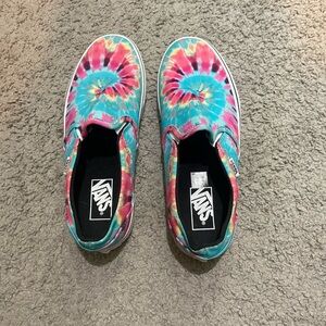 tie dye vans size 9.5 women’s